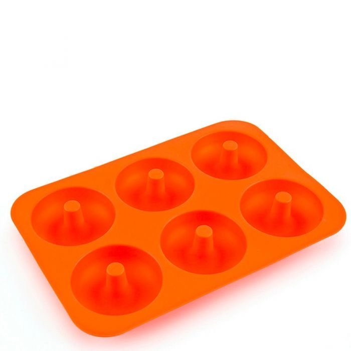 Silicone Donut Mould Donut Making Mould Bake Round Cake Mold - Orange