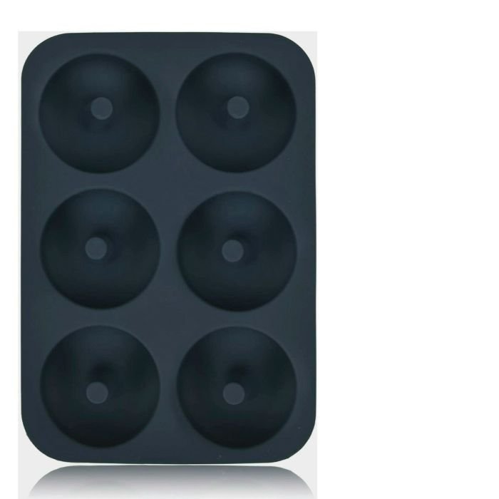 Silicone Donut Mould Donut Making Mould Bake Round Cake Mold - Black