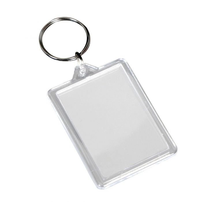 Rectangular Blank Plastic Photo Insert Fridge Magnet - 50 x 35mm