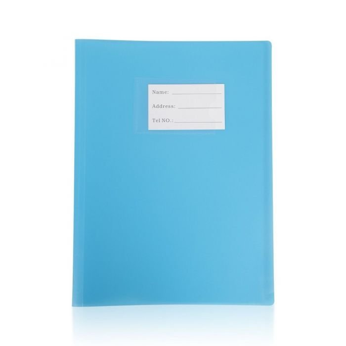 AVARTEK A4 Display Book, 40 Pockets, Blue
