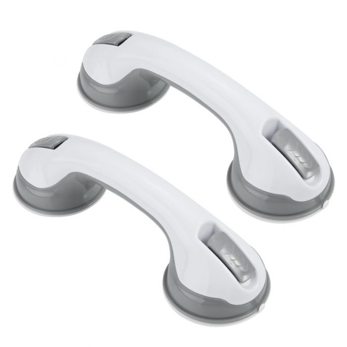 Set of 2 Support Grab Handle Suction Bath Shower Disability AID Safety Grip Rail