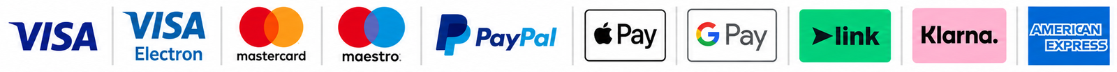 Accepted payment methods